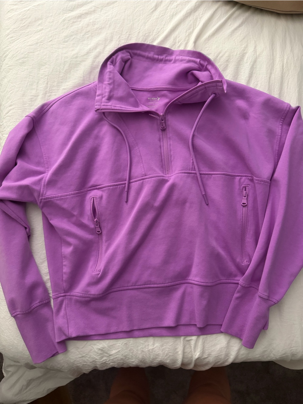 Old Navy Lavender Purple Quarter-Zip Pullover Hoodie